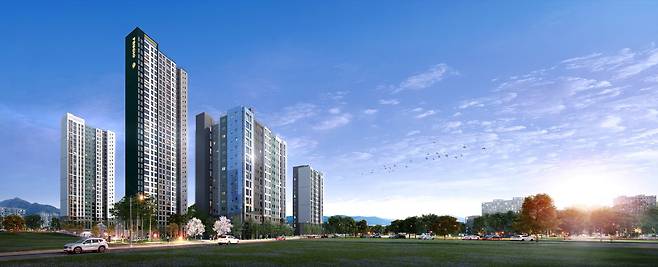 마포 푸르지오 센트럴 로열 투시도 대우건설 제공