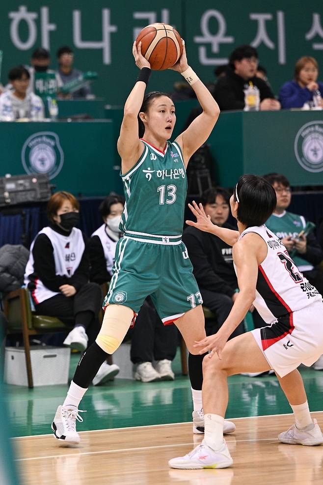 하나은행 김정은 [한국여자농구연맹 제공. 재판매 및 DB 금지]