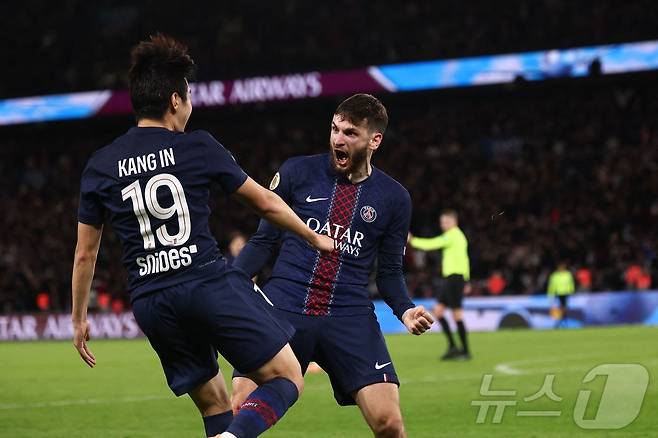 최근 PSG에서 좋은 퍼포먼스를 보여주고 있는 이강인. ⓒ AFP=뉴스1