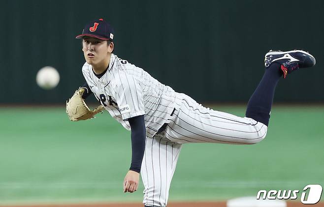 일본 야구대표팀 투수 스미다 치히로. 뉴스1 DB ⓒ News1 이재명 기자