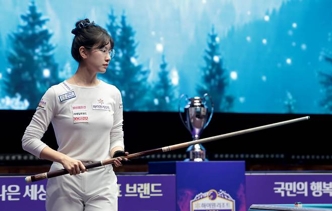 LPBA '초대여왕' 이미래가 2025~2026시즌 7차투어 하이원리조트 챔피언십에서 우승하며 무려 4년8개월 만에 통산 5번째 우승을 차지했다. 사진제공=PBA사무국