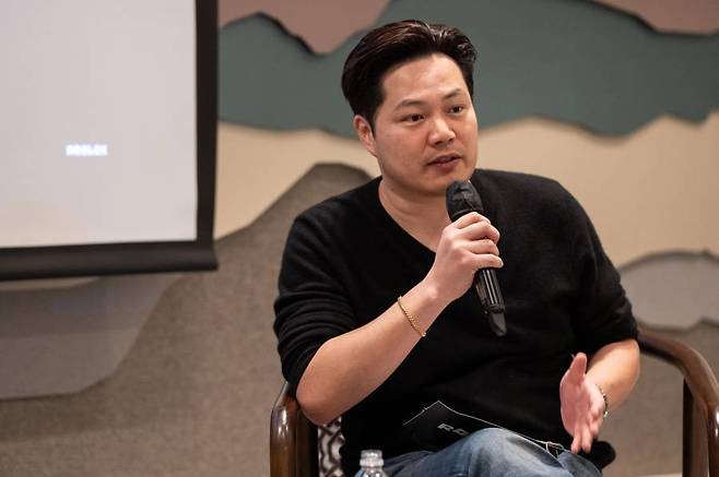 발언하는 리차드 채 로블록스코리아 대표