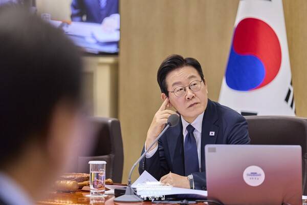 ▲이재명 대통령이 지난 4일 국무회의를 주재하고 있다. 사진=대통령실