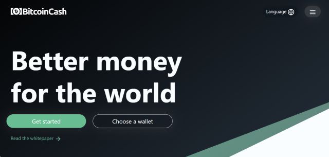 사진=비트코인캐시 공식 홈페이지.