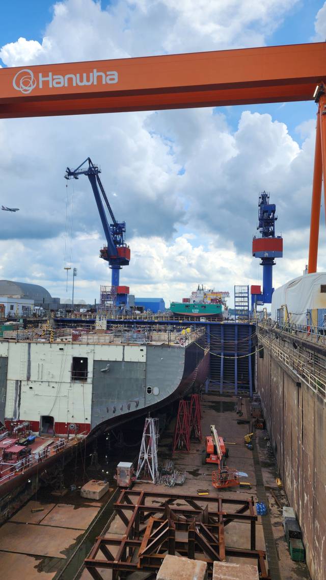 한화오션이 인수한 미국 필라델피아 필리조선소. /연합뉴스