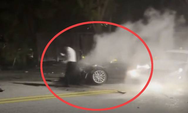 지난 10월 21일 70대 택시기사가 중앙선을 넘어 사고가 난 현장. 사진=채널A 보도화면 캡처