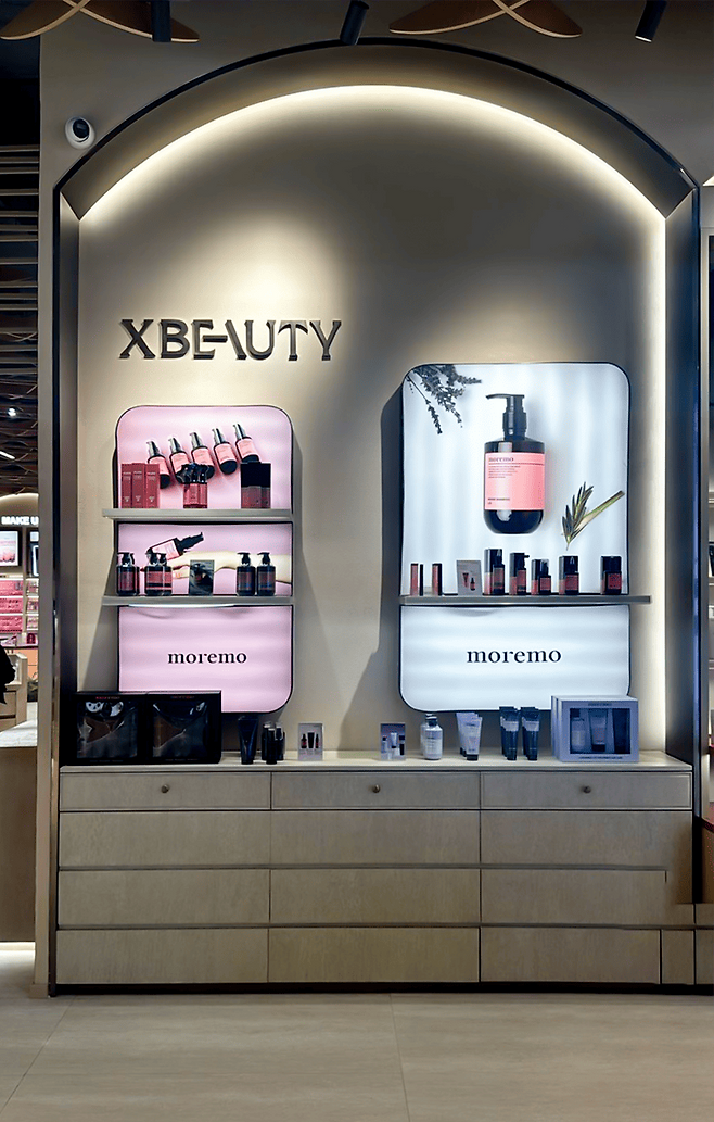 아랍에미리트 X-Beauty에 입점한 모레모. 세화피앤씨 제공