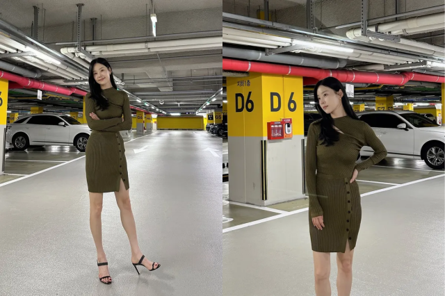 배우 한지혜가 완벽한 비율을 뽐냈다. / 한지혜 인스타그램