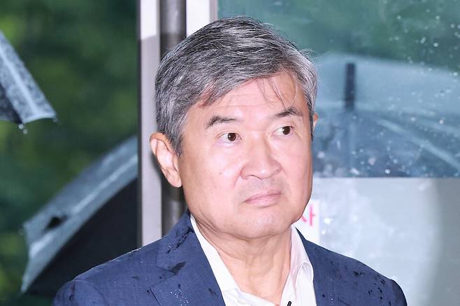 조태용 전 국가안보실장이 13일 피의자 신분으로 조사받기 위해 서울 서초구 순직해병 특별검사팀에 출석하고 있다. ⓒ연합뉴스