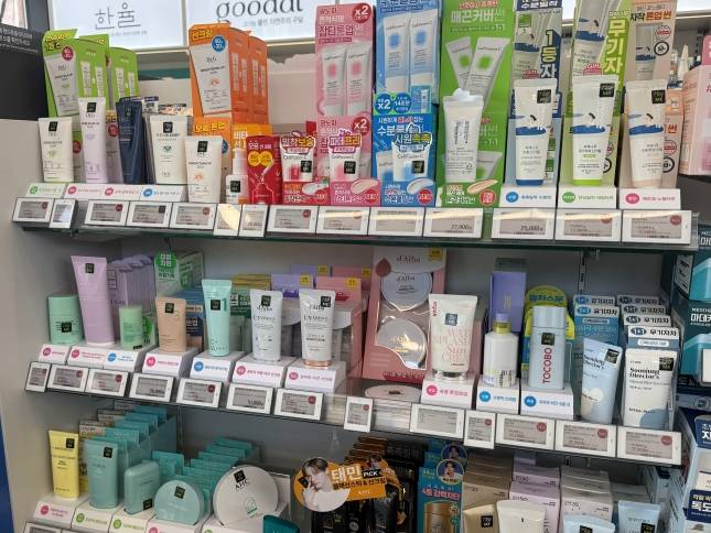 올리브영 자외선 차단제 제품들./사진=윤서영 기자 sy@