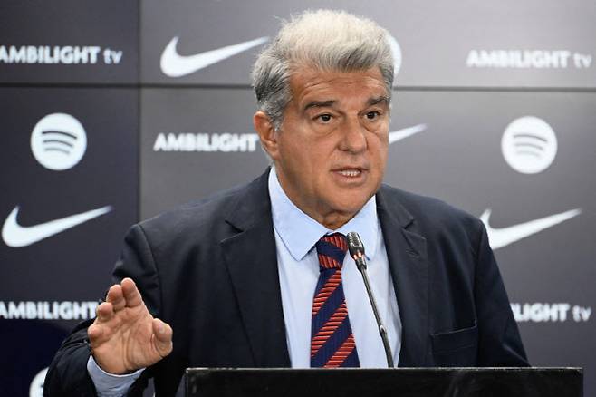 주안 라포르타 바르셀로나 회장. 사진=AFPBB NEWS