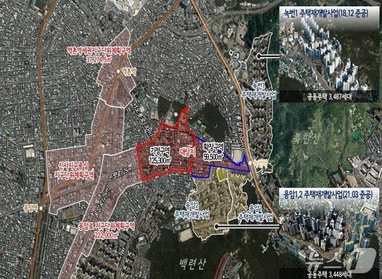 은평구청 일대 생활권 (서울시 제공) 뉴스1 ⓒ News1