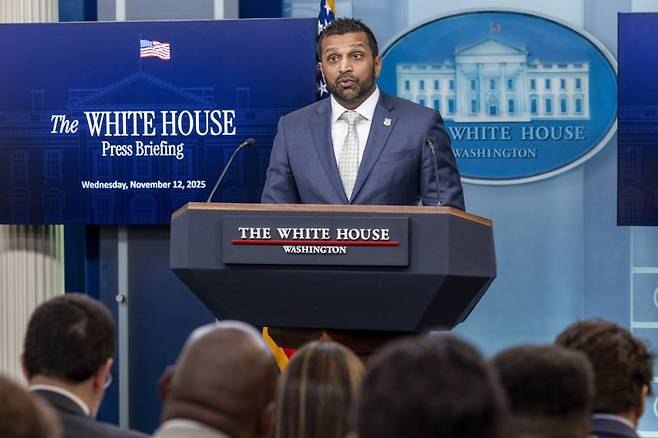 캐시 파텔 미국 연방수사국(FBI) 국장.EPA연합뉴스