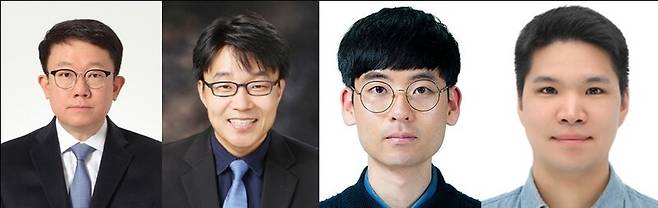 왼쪽부터 광주과학기술원 생명과학과 김용철 교수, 의생명공학과 박한수 교수, 생명과학과 박수빈 박사, 의생명공학과 김현 박사. 지스트 제공