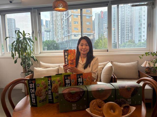 '복띵 히어로칩'을 소개하는 김정현 대표. 소담스퀘어 당산 제공