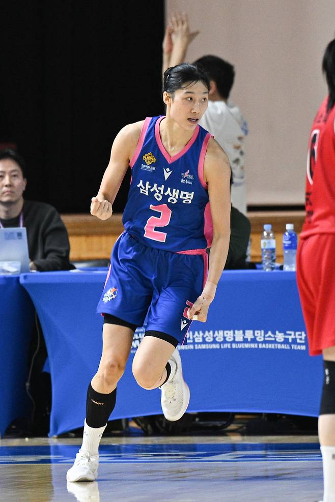 삼성생명 포워드 이해란의 올 시즌 목표는 정규리그 MVP와 우수 수비상 석권이다. 사진=WKBL