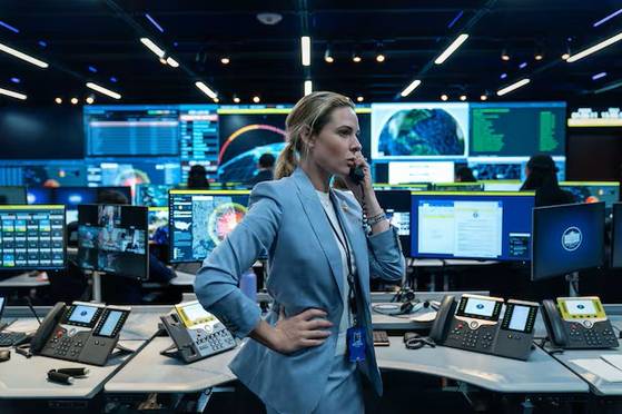 영화 '하우스 오브 다이너마이트'의 백악관 상황실(WHSR). 넷플릭스