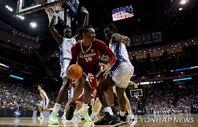 ▲앨라배마대 시절 재린 스티븐슨(15번)