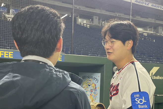 김서현이 유창하게 일본어로 인터뷰해 화제다. [사진출처 = 연합뉴스]