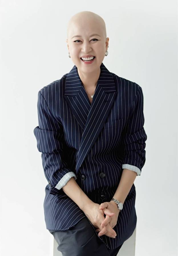 박미선이 유방암 항암치료 당시 삭발 사진을 공개했다. /사진=tvN '유 퀴즈 온 더 블럭' 방송화면 캡처