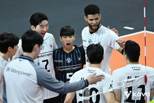 현대캐피탈 선수들./KOVO