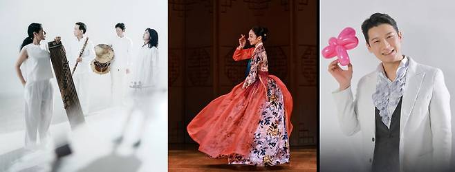 무언음악극 '인어공주' 출연자. (왼쪽부터) 왓와이 아트, 정소연, 임재헌. (사진=왓와이 아트 제공) *재판매 및 DB 금지