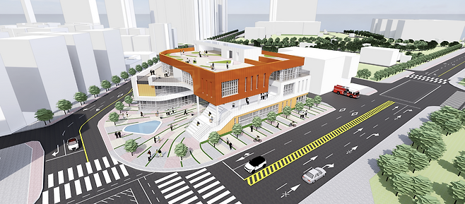 통일부가 윤석열정부 시절 북한인권 실상을 널리 알리고 인권 협력 플랫폼 역할을 수행하기 위해 세우던 국립북한인권센터의 설계안. 세계일보 자료