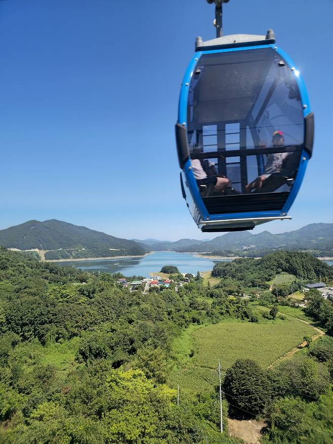 청풍호반 케이블카.