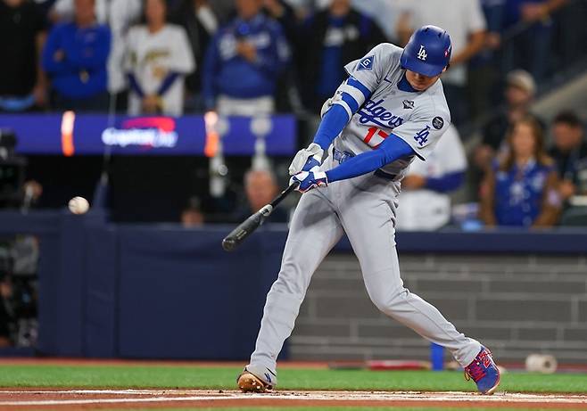 LA 다저스 오타니 쇼헤이가 또 한 번 만장일치 MVP에 등극했다. 사진 | 토론토=AFP연합뉴스