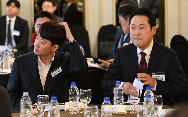 이준석 개혁신당 대표와 장동혁 국민의힘 대표 ⓒ뉴시스