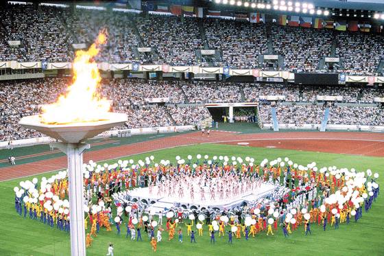 1988년 서울 올림픽 개막식. [중앙포토]