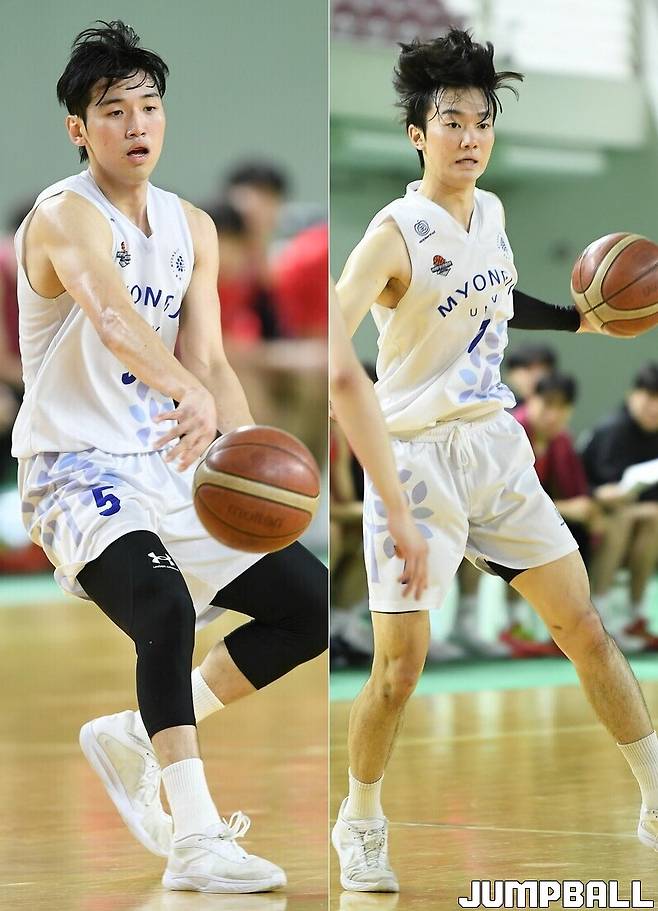 ▲ 명지대 4학년 이민철과 박치환(사진 오른쪽)