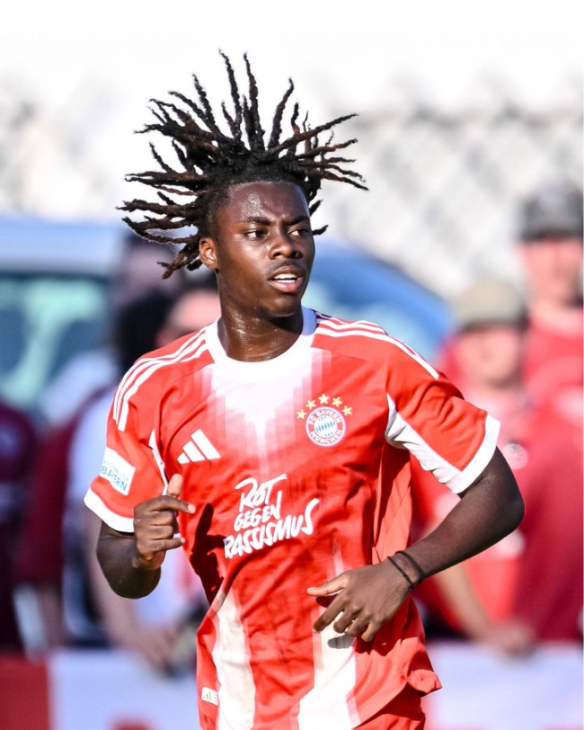 깁슨 아두. 사진=바이에른 뮌헨 유소년 SNS