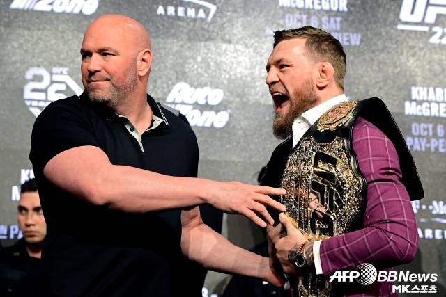 화이트에게 있어 맥그리거는 황금알을 낳는 거위였다. 사진=AFPBBNews=News1