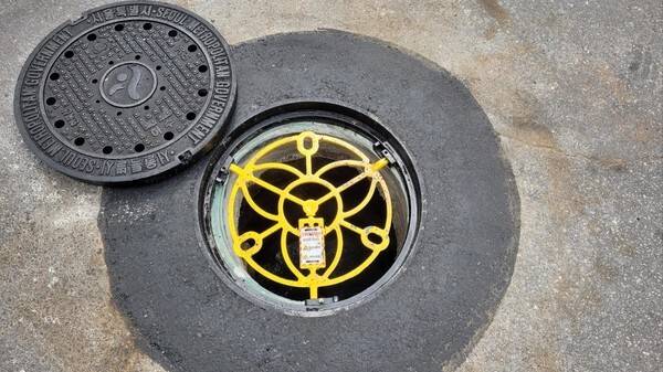 맨홀 추락방지시설 설치 사례. 서울 도봉구