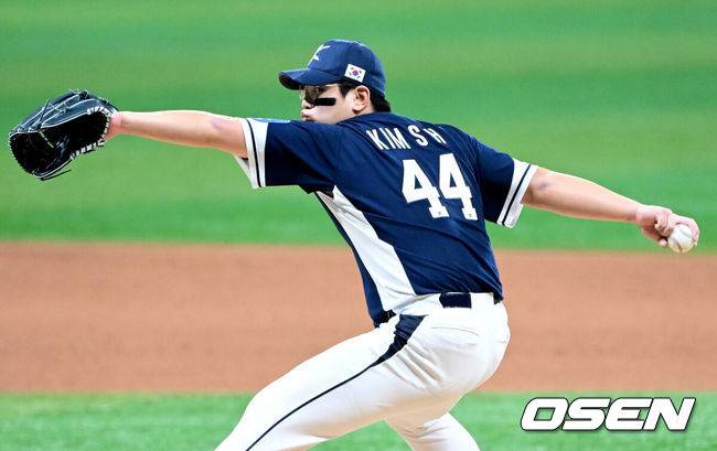 한국 야구 대표팀 김서현. /OSEN DB