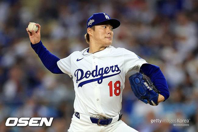 [사진] LA 다저스 야마모토 요시노부. ⓒGettyimages(무단전재 및 재배포 금지)