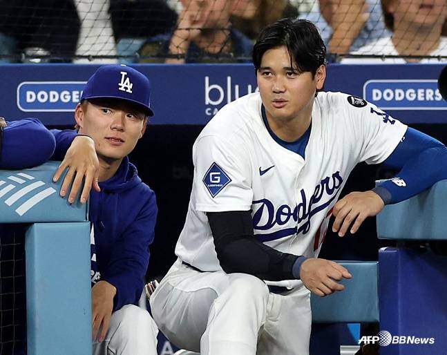 야마모토(왼쪽)와 오타니. /AFPBBNews=뉴스1