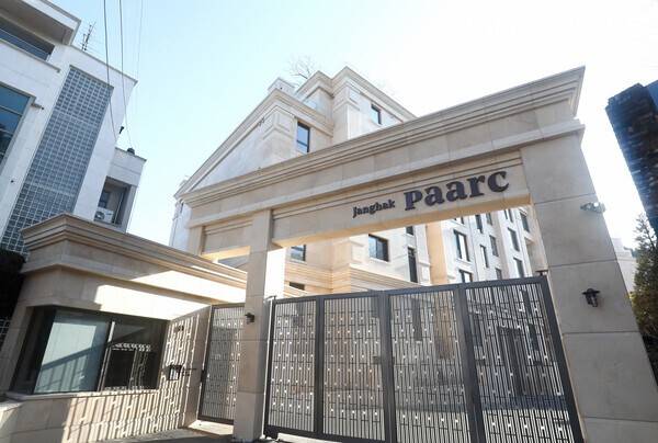 서울 강북에서 세번째로 비싸게 거래된 고급빌라 파르크한남. 사진=임준선 기자(이오이미지)