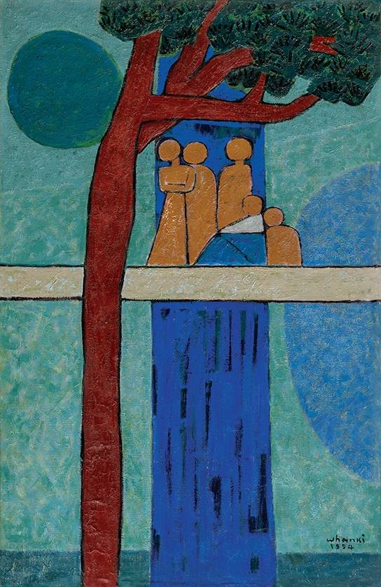 김환기 작 '답교' [케이옥션 제공. 재판매 및 DB 금지]