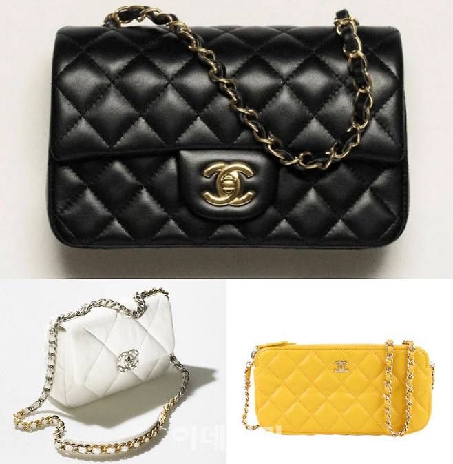 샤넬백 3종 (사진=샤넬 홈페이지·온라인 쇼핑몰 캡처)