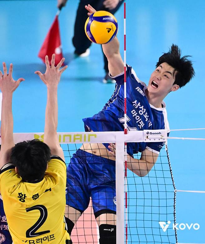 [대전=뉴시스]프로배구 삼성화재 이우진. (사진=KOVO 제공)