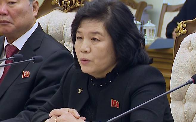 최선희 북한 외무상. 연합뉴스