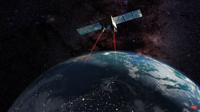 양자통신위성을 설명한 그림. 사이언스 유튜브 캡처
