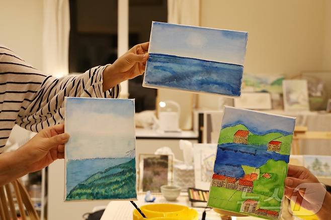 세상에서 단 하나뿐인 그림을 완성했다.(한국관광공사 제공)