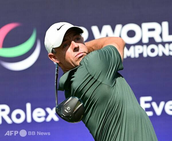 DP월드투어(옛 유러피언투어) 2025시즌 최종전 DP월드 투어챔피언십 우승 경쟁에 뛰어든 디펜딩 챔피언 로리 맥길로이(북아일랜드). 사진제공=ⓒAFPBBNews = News1 (사진을 무단으로 사용하지 마십시오.)