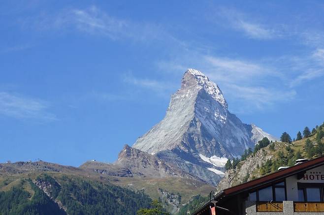 스위스 명소로 꼽히는 산, 마터호른. 장보영 제공