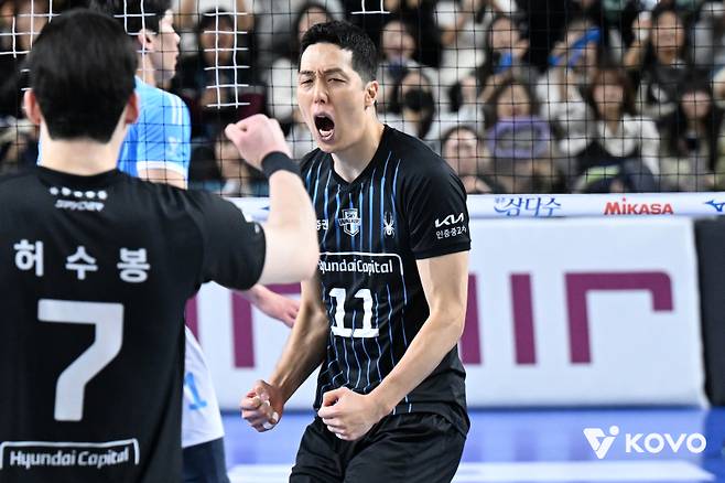 현대캐피탈 베테랑 미들 블로커 최민호. 사진=KOVO