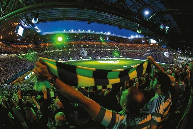 셀틱 팬들은 유럽에서도 손꼽히는 열성팬들이다. 6만명을 수용하는 셀틱 파크는 팀 성적과 관계 없이 거의 만석을 기록한다. /셀틱 제공