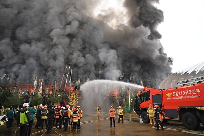 화재 현장. 충남도 제공